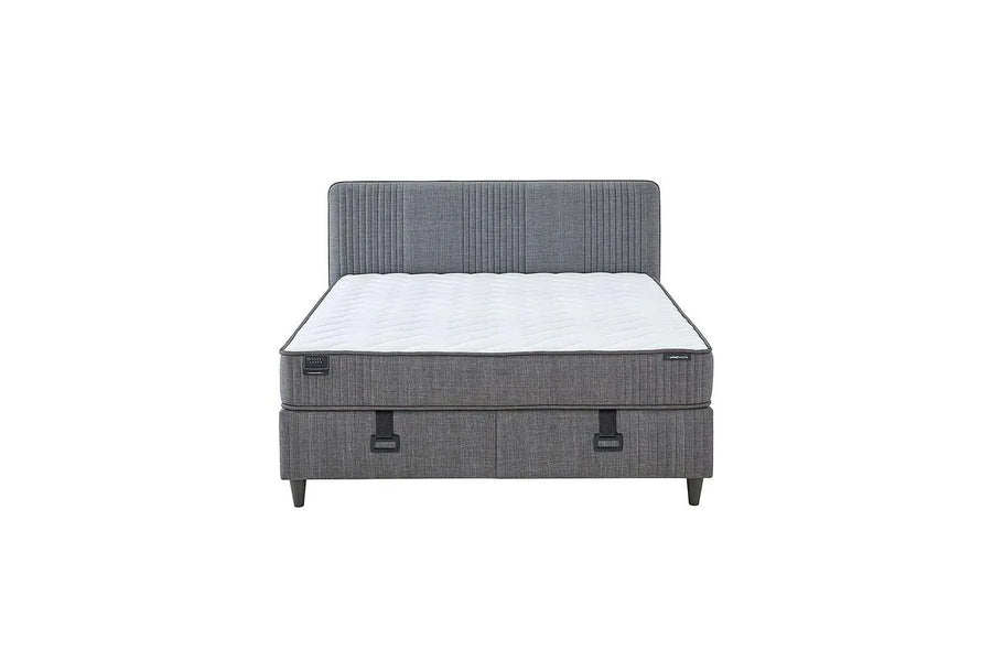 Yatas Bedding | Wool Sense Baza 160x200 Antraciet 3 in 1 Set | Boxspring | Met Opbergruimte