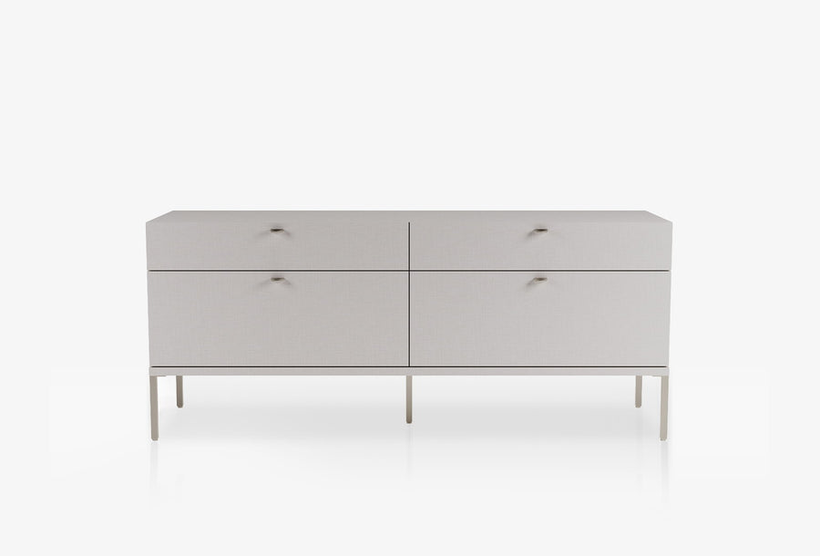 Fit & Flex 4 met Lade met Poten Module - Linnen, 160x67 cm (BxH)