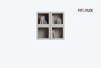 Fit & Flex Wandmodule met 4 Deuren, 80x80 cm (BxH)