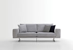 Bold 3-zits Fauteuil, Geweven Stof, Grijs