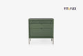 Fit & Flex 3 met Lade met Poten Module - Groen, 80x82 cm (BxH)
