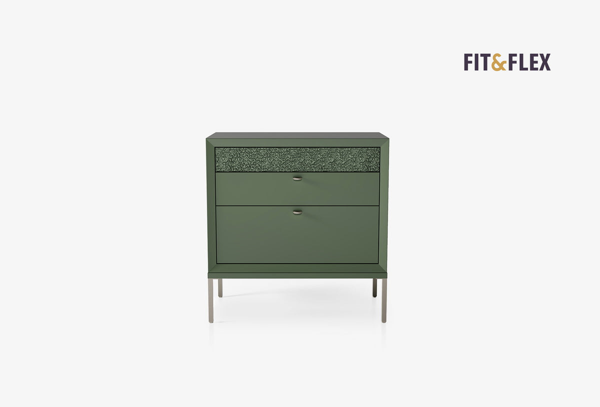Fit & Flex 3 met Lade met Poten Module - Groen, 80x82 cm (BxH)