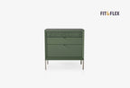 Fit & Flex 3 met Lade met Poten Module - Groen, 80x82 cm (BxH)