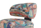 Soho Fauteuil - Draaibaar met Poten, Geweven Stof, Paars Khaki