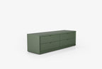 Fit & Flex 4 met Lade met Bedbodem Module - Groen, 160x49 cm (BxH)