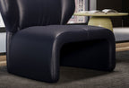 Puddle Fauteuil, Echt Leer, Marine