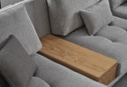Bold Fauteuil Set, Chenille, Grijs