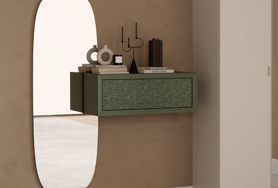 Fit & Flex Wandmodule met Lade - Groen, 80x30 cm (BxH)