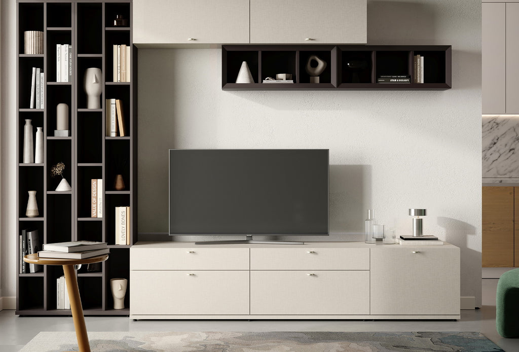Fit & Flex 4 met Lade met Bedbodem Module - Linnen, 160x49 cm (BxH)