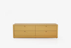 Fit & Flex 4 met Lade met Bedbodem Module - Geel, 160x49 cm (BxH)