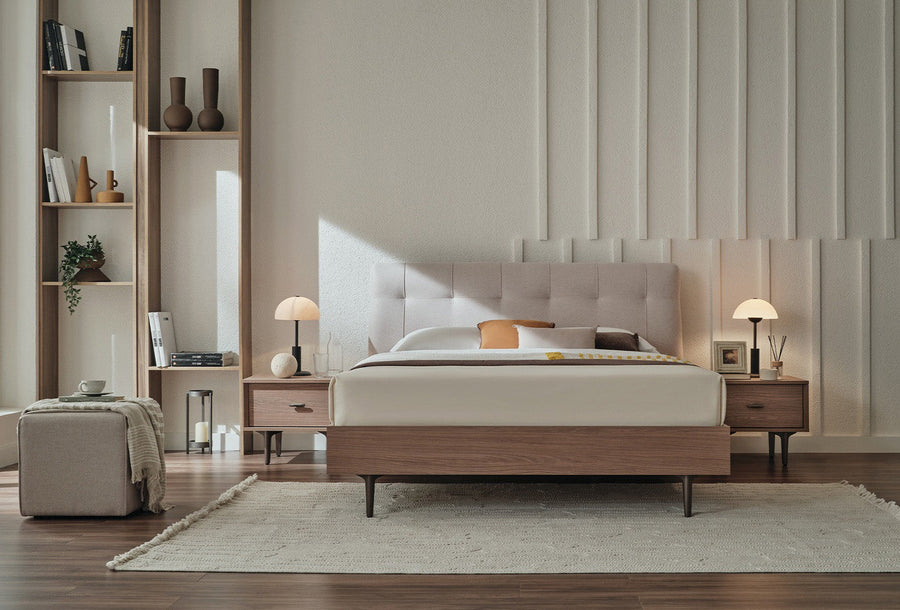 Paloma Bed met Hoofdbord Creme foto 4