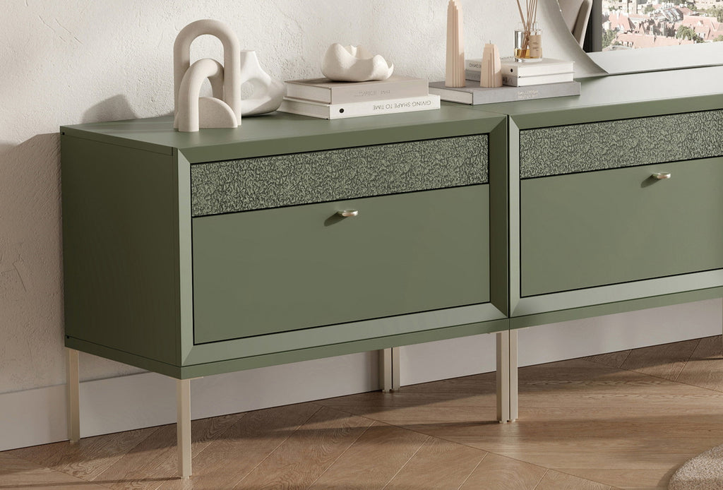 Fit & Flex 2 met Lade met Poten Module - Groen, 80x67 cm (BxH)
