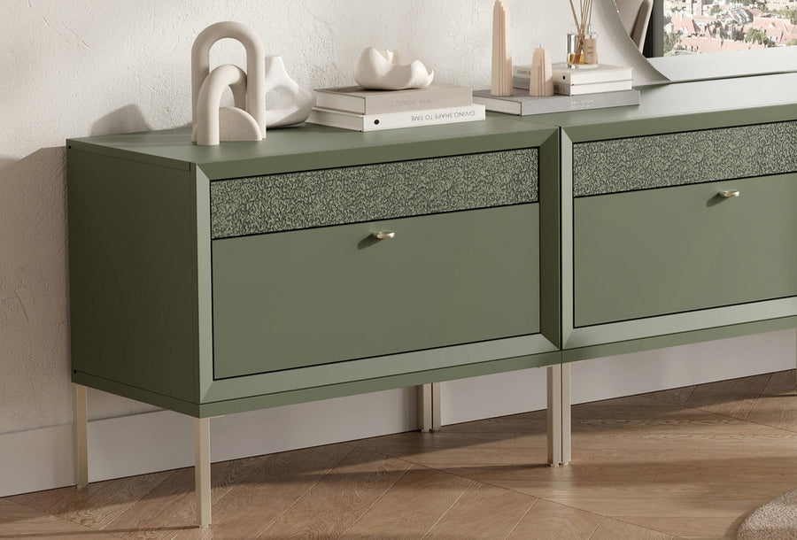 Fit & Flex 2 met Lade met Poten Module - Groen, 80x67 cm (BxH)