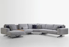 Bold Fauteuil Set, Chenille, Grijs