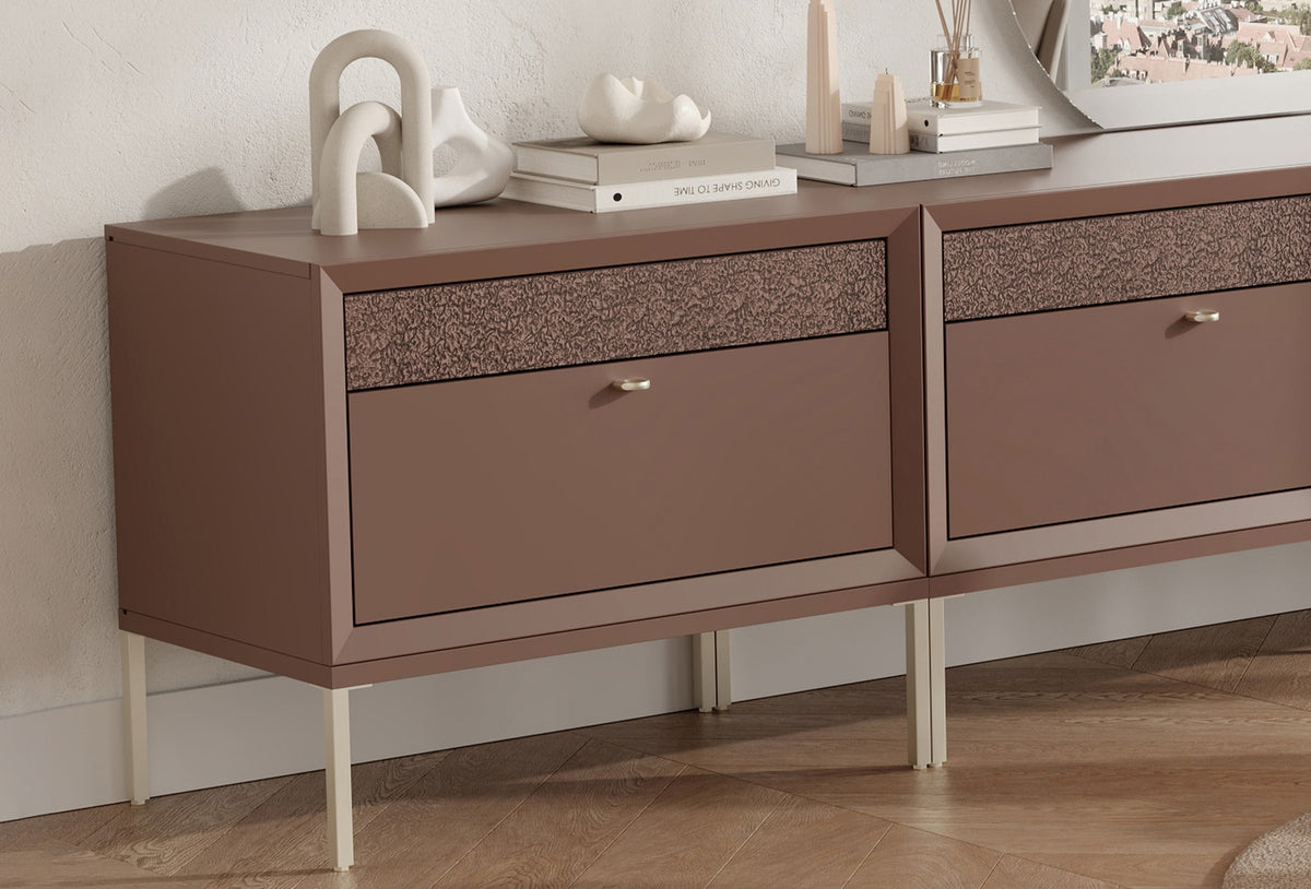 Fit & Flex 2 met Lade met Poten Module - Sorbet, 80x67 cm (BxH)