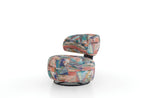 Soho Fauteuil - Draaibaar met Poten, Geweven Stof, Paars Khaki