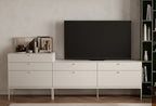 Fit & Flex 4 met Lade met Poten Module - Linnen, 160x67 cm (BxH)