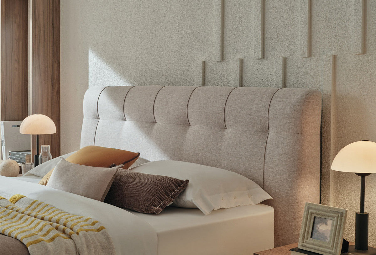 Paloma Bed met Hoofdbord Creme foto 6