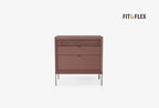 Fit & Flex 3 met Lade met Poten Module - Sorbet, 80x82 cm (BxH)