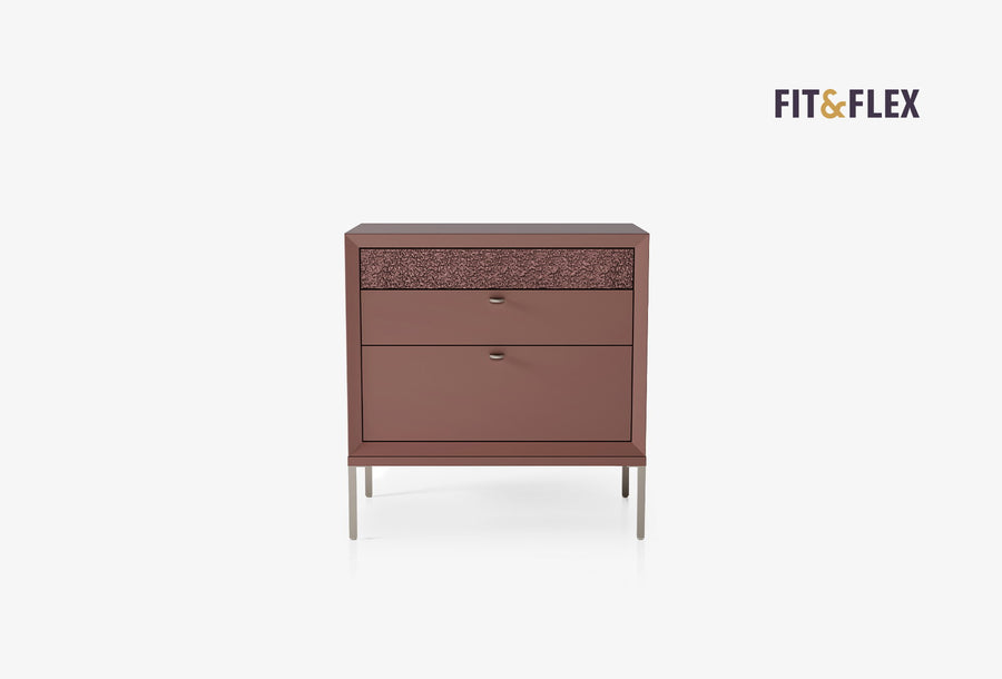 Fit & Flex 3 met Lade met Poten Module - Sorbet, 80x82 cm (BxH)