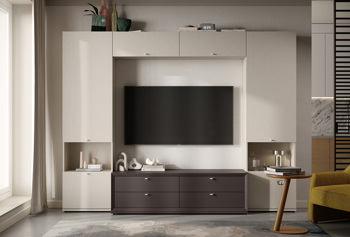 Fit & Flex 4 met Lade met Bedbodem Module - Bitter, 160x49 cm (BxH)