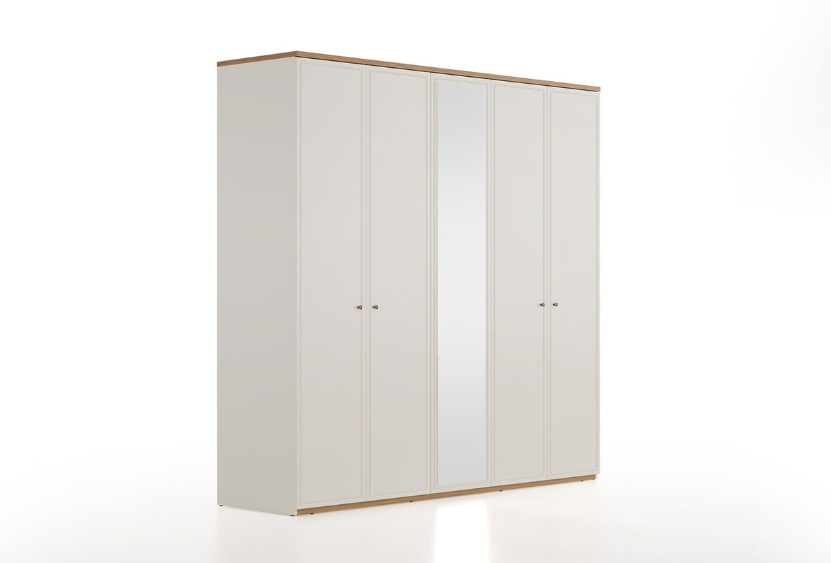 Marsana Kledingkast 5-deurs 226 x 222 cm