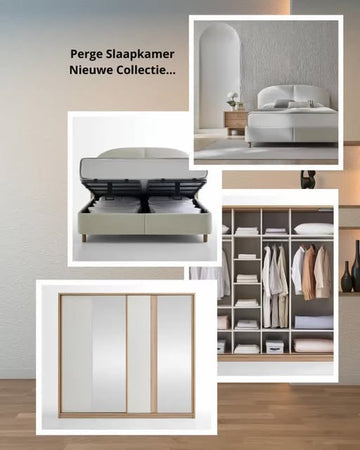 Perge slaapkamer, nieuwe collectie met bed en kledingkast