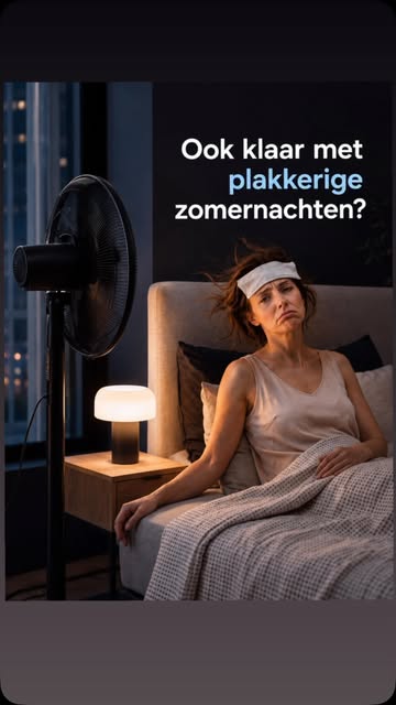 Ook klaar met plakkerige zomernachten, vrouw in bed op een warme nacht