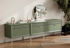 Fit & Flex 4 met Lade met Poten Module - Groen, 160x67 cm (BxH)