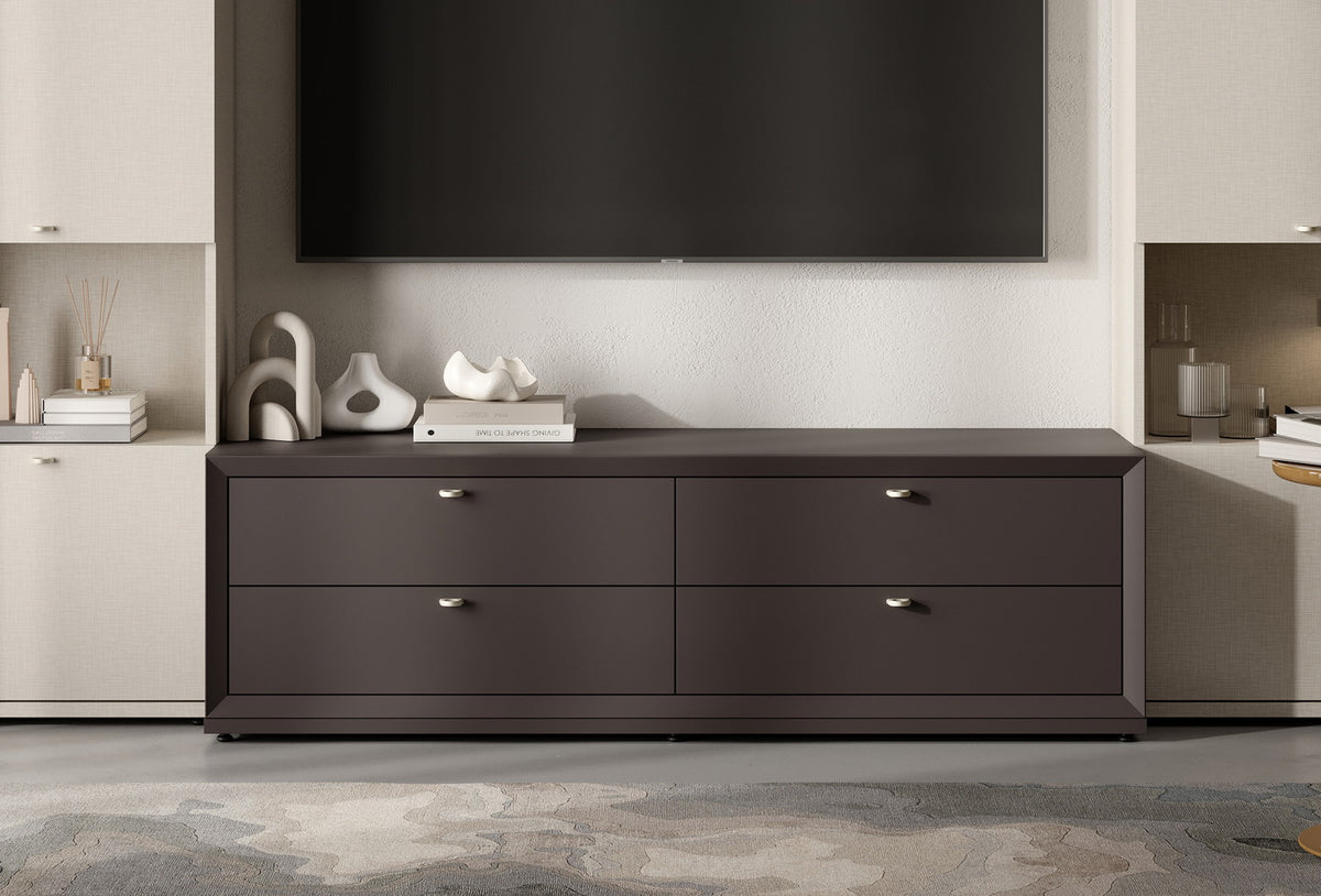 Fit & Flex 4 met Lade met Bedbodem Module - Bitter, 160x49 cm (BxH)