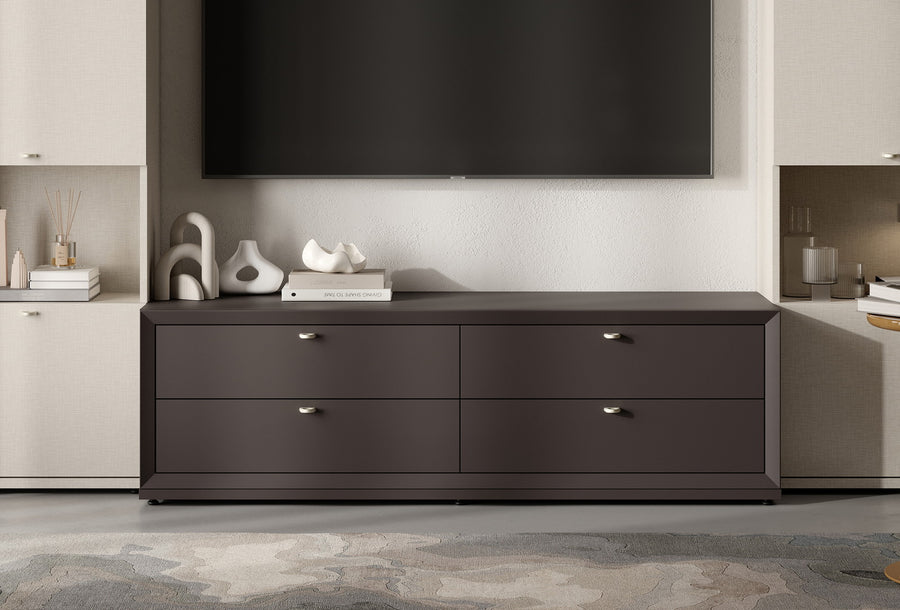 Fit & Flex 4 met Lade met Bedbodem Module - Bitter, 160x49 cm (BxH)