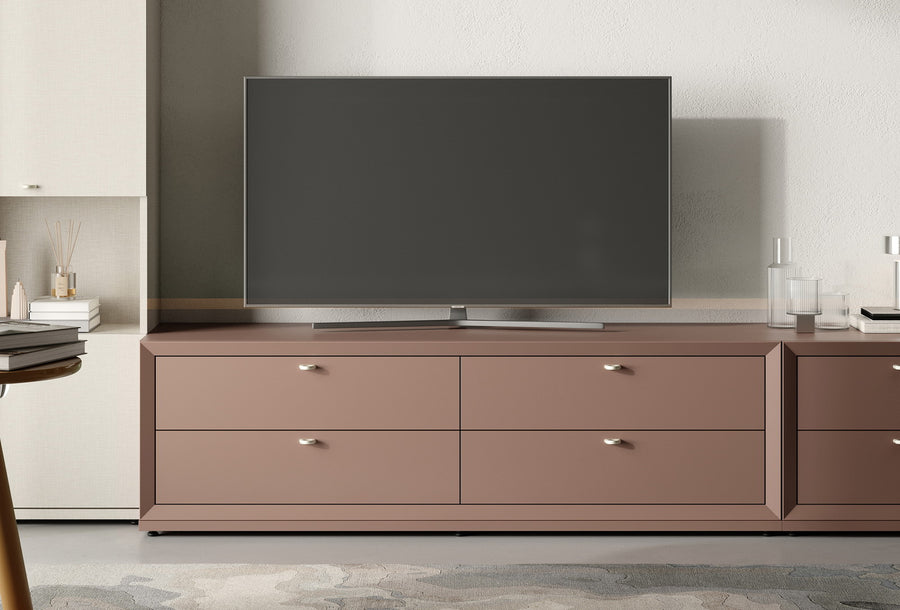 Fit & Flex 4 met Lade met Bedbodem Module - Sorbet, 160x49 cm (BxH)