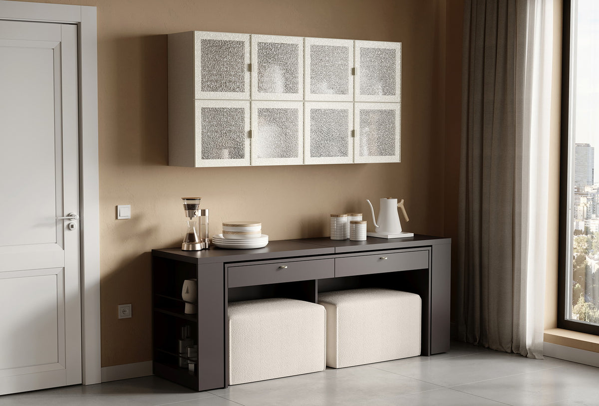 Fit & Flex Wandmodule met 4 Deuren, 80x80 cm (BxH)