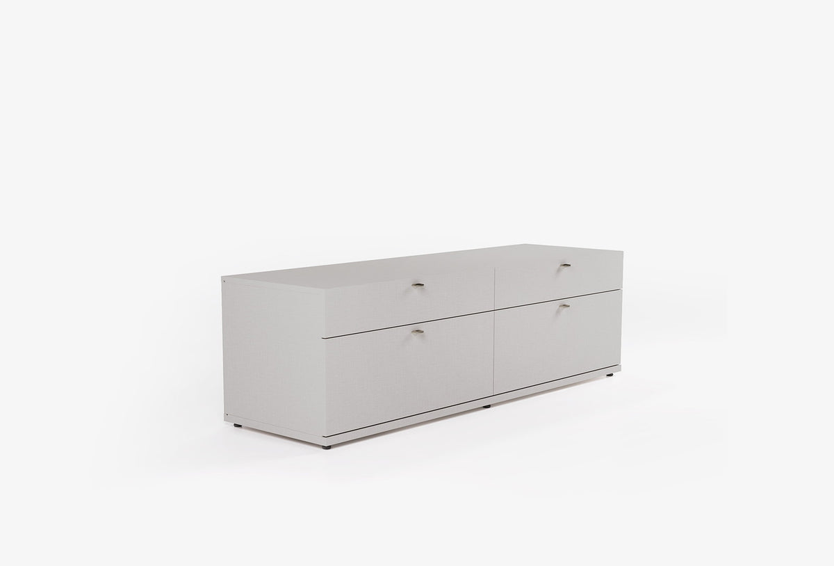 Fit & Flex 4 met Lade met Bedbodem Module - Linnen, 160x49 cm (BxH)