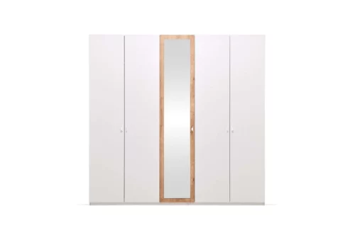 Polka 5-deurs kledingkast wit